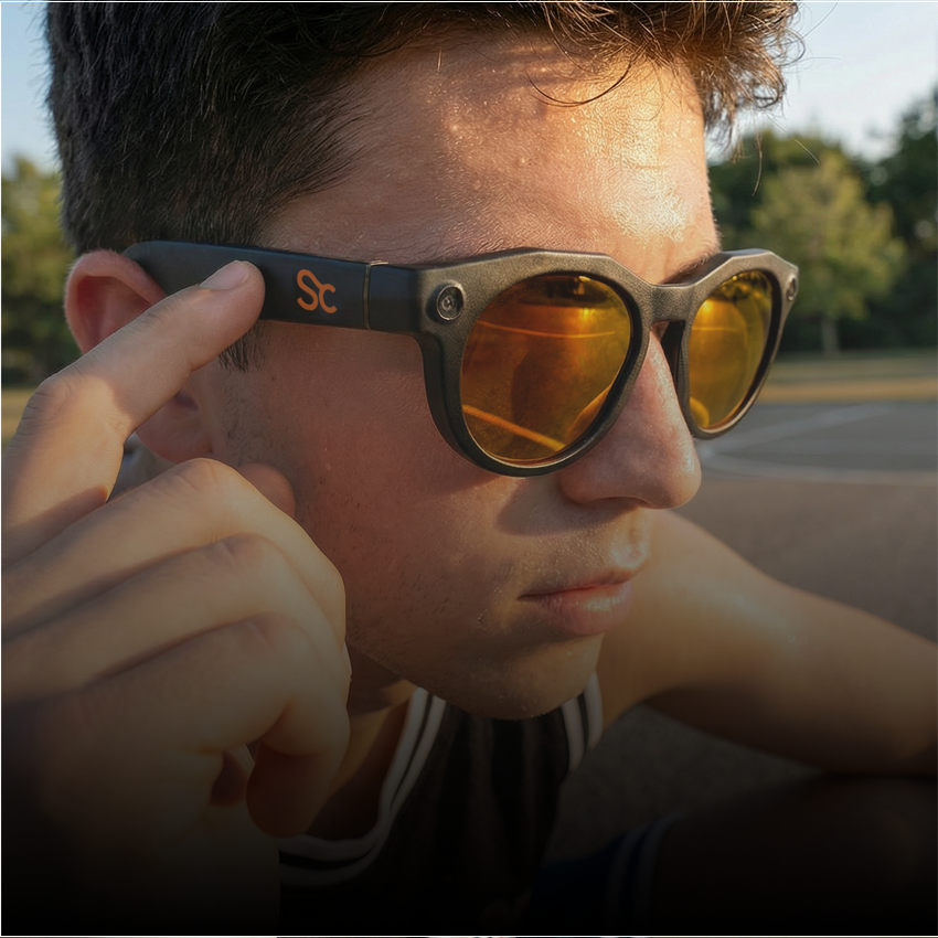 Lunettes connectées sport avec caméra Sony haute définition
